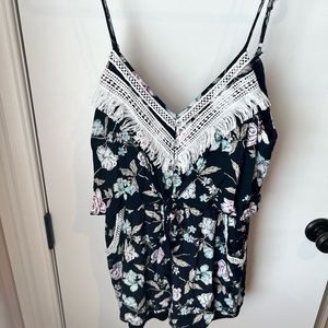 Floral Tank Romper